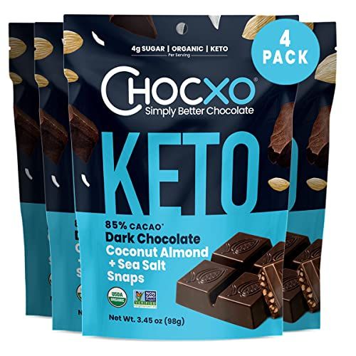 Dark Chocolate Coconut Almond & Sea Salt Snaps (4 Pack)